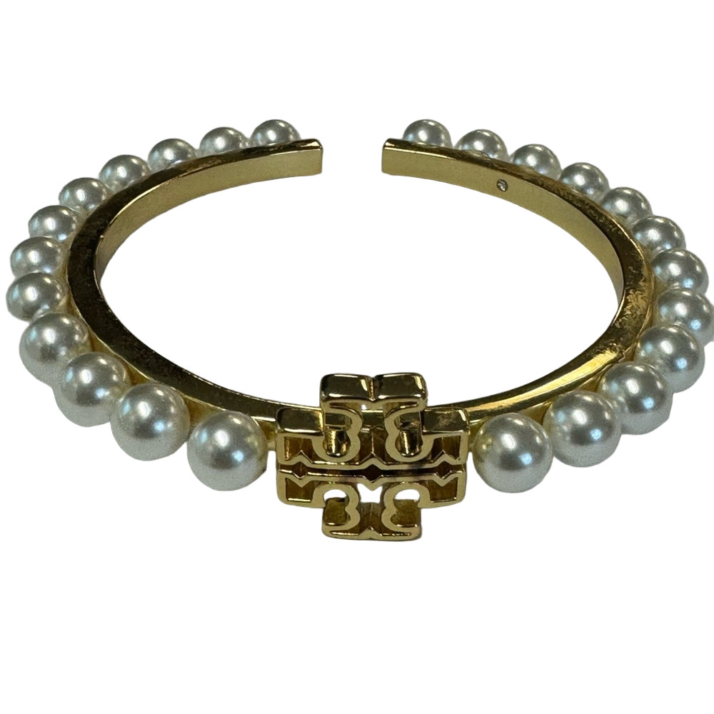 Tory Burch Gold-Tone Cuff with Pearl Accents